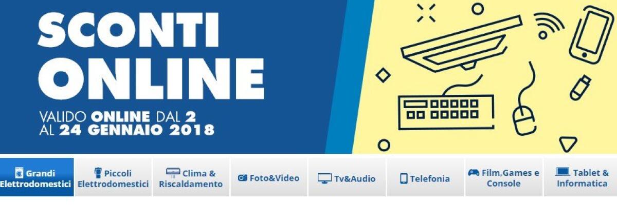 Sconti Online Euronics 2-24 Gennaio 2018: Ecco tutte le offerte - 