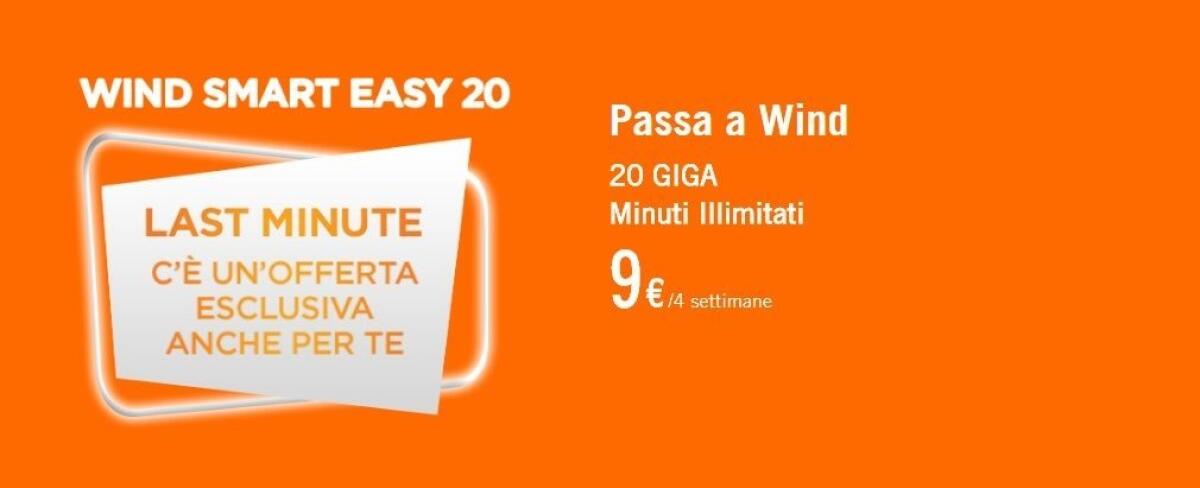 Come attivare Wind Smart Easy 20: Minuti illimitati e 20GB a 9 euro - 