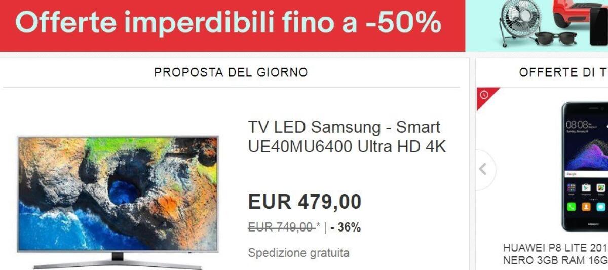 Selezione di Sconti Imperdibili su eBay: Sconti fino al 50% - 