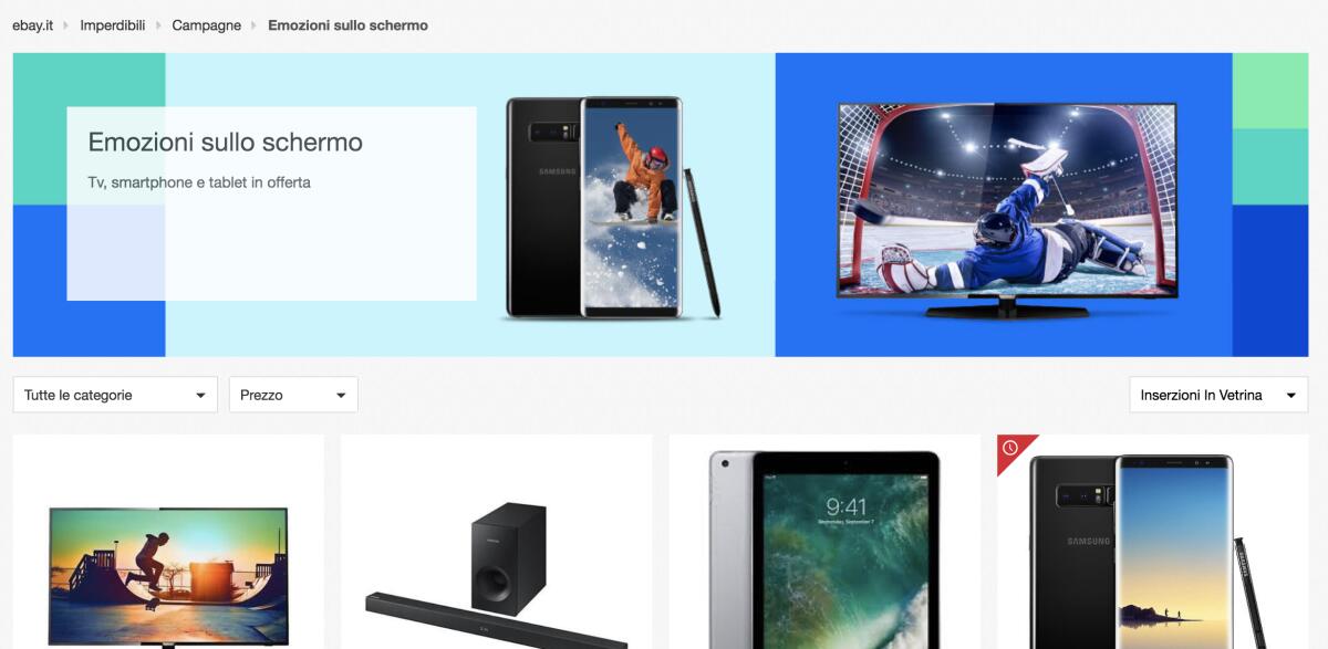 Offerte eBay: Selezione Imperdibili con smartphone ed altro ed anche TV a -60% - 