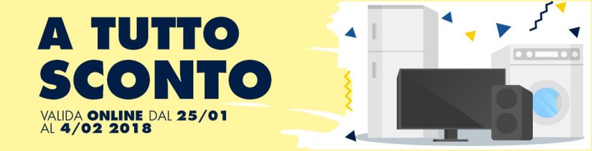 A TUTTO SCONTO sul sito Euronics 25 Gennaio - 4 Febbraio 2018: Ecco tutte le offerte - 