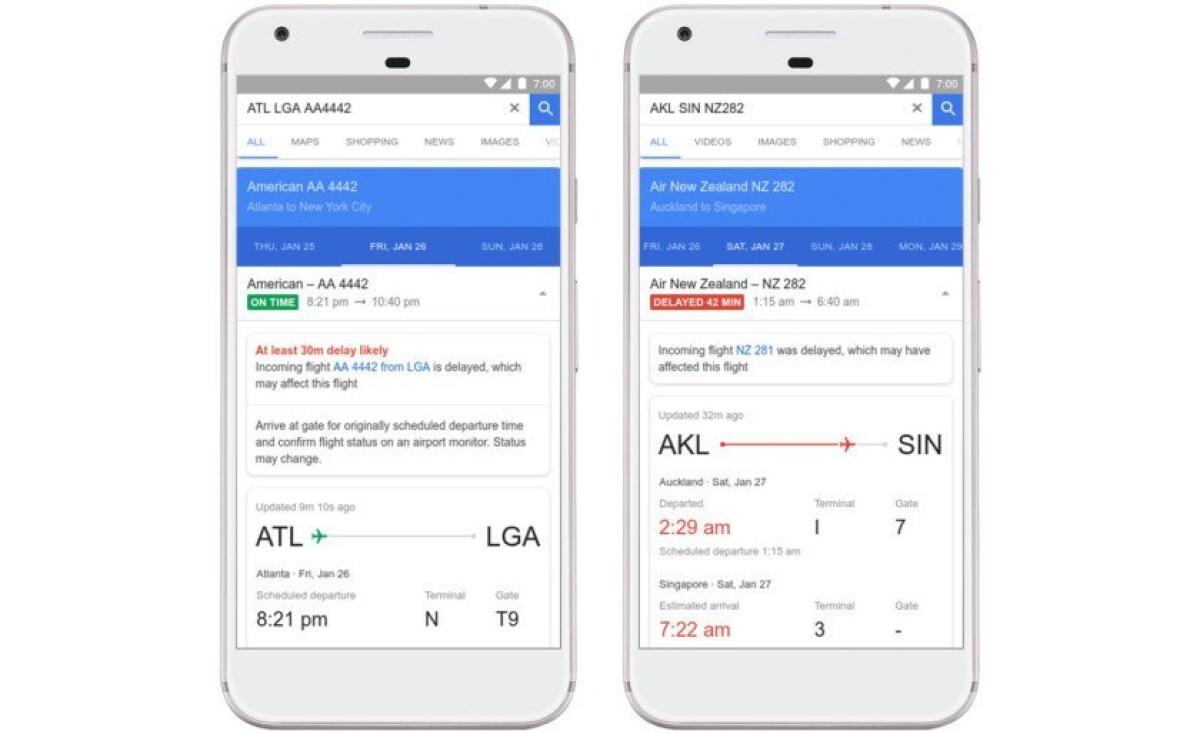 Adesso Google Flights Prevede Se L'Aereo E' In Ritardo - 