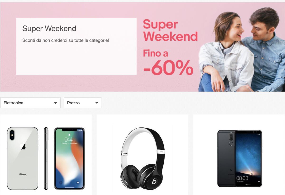 Offerte eBay: Ecco il SUPERWEEKEND per smartphone, tablet ed altro - 