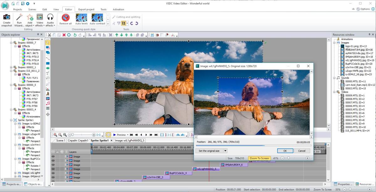 Video editor completo e professionale per Windows e MAC - 