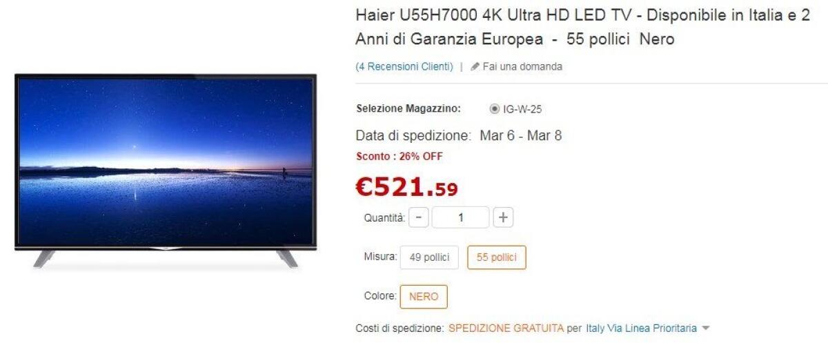 Non perdetevi queste 3 offerte su GearBest: TV Haier e Xiaomi Mi A1 in super offerta - 