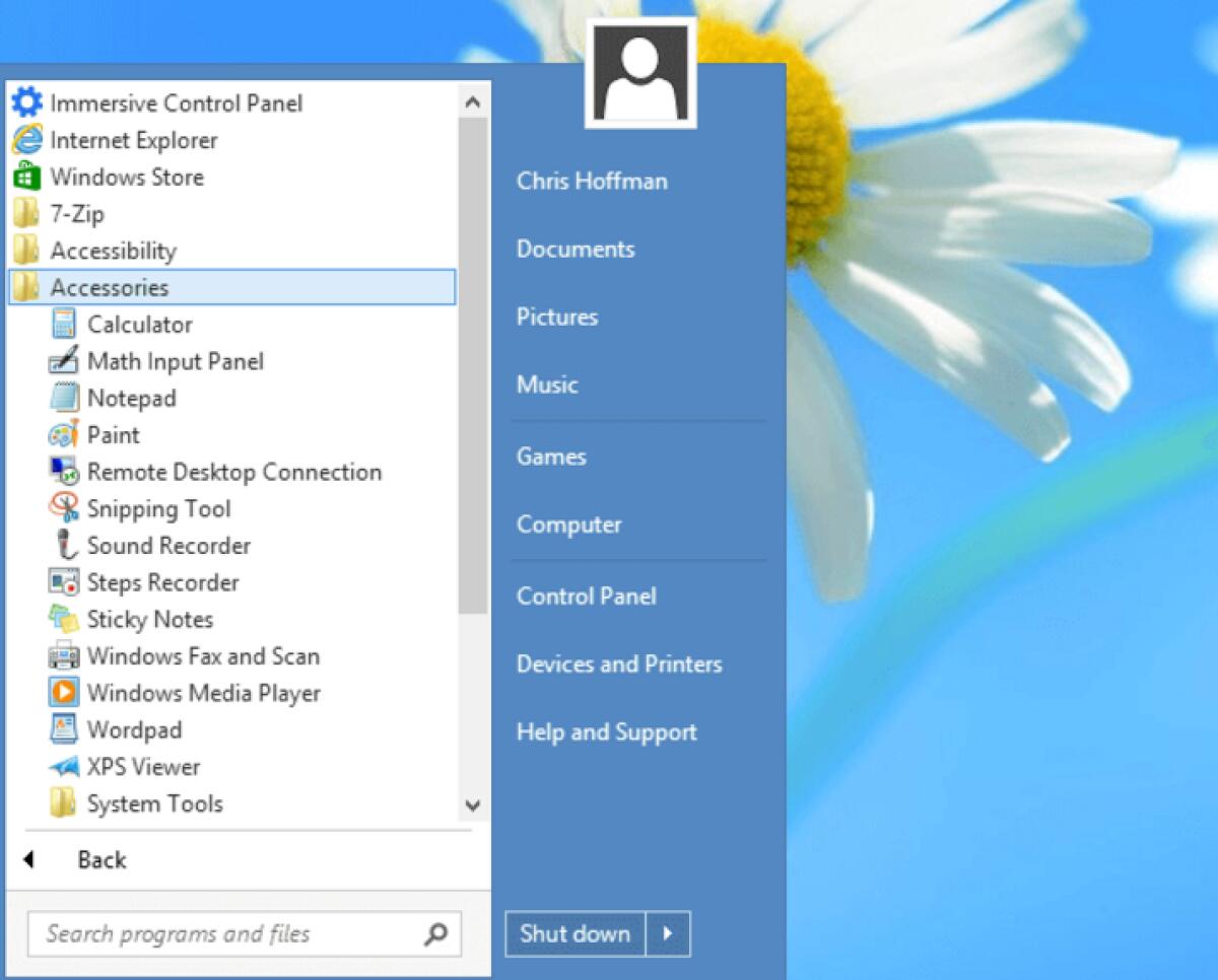 Riavere il classico menu di Start su Windows 10 e 8 - 