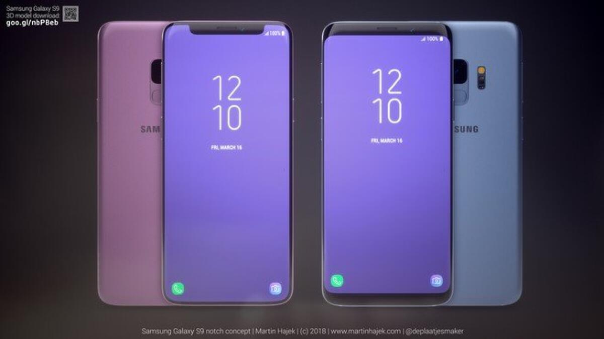 E se il Galaxy S9 avesse avuto la Notch di iPhone X? Ecco alcuni render - 