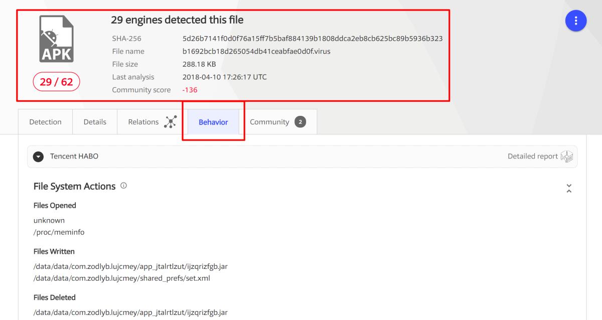 Scansionare file APK per Android con VirusTotal Droidy - 
