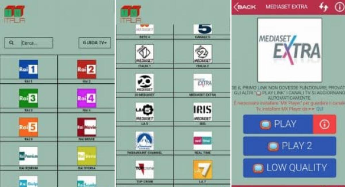 TV E Televisione In Streaming Gratis Su Android Con ITALIA Tv - 