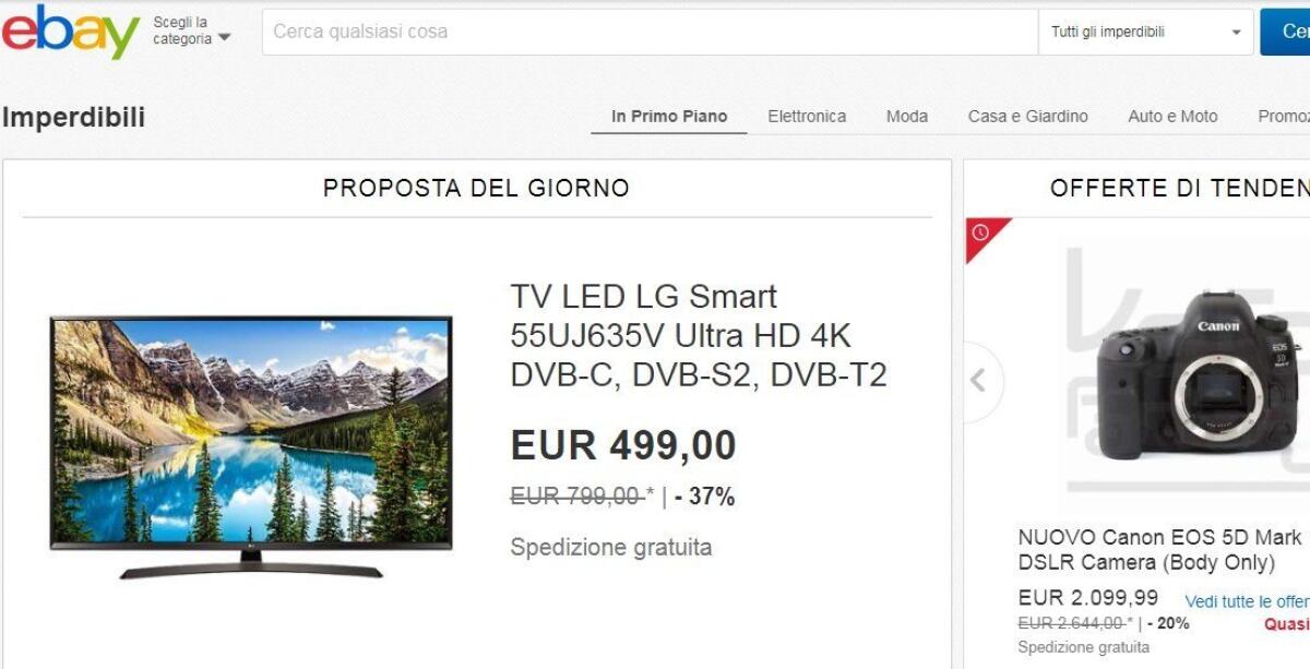 Ritornano gli IMPERDIBILI su eBay con tantissimi sconti Super - 