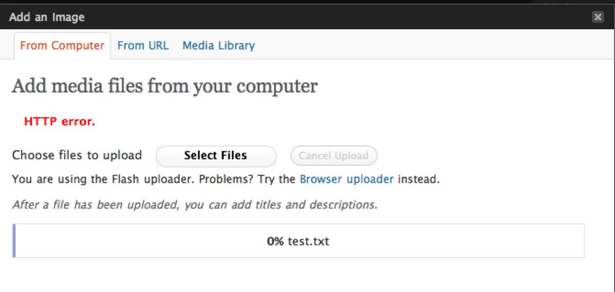 Come risolvere HTTP ERROR su Wordpress quando carichi Immagini - 