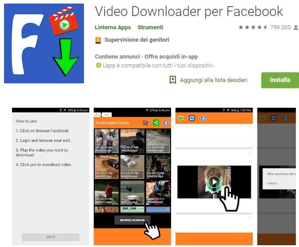 Come scaricare Video da Facebook su Android - 