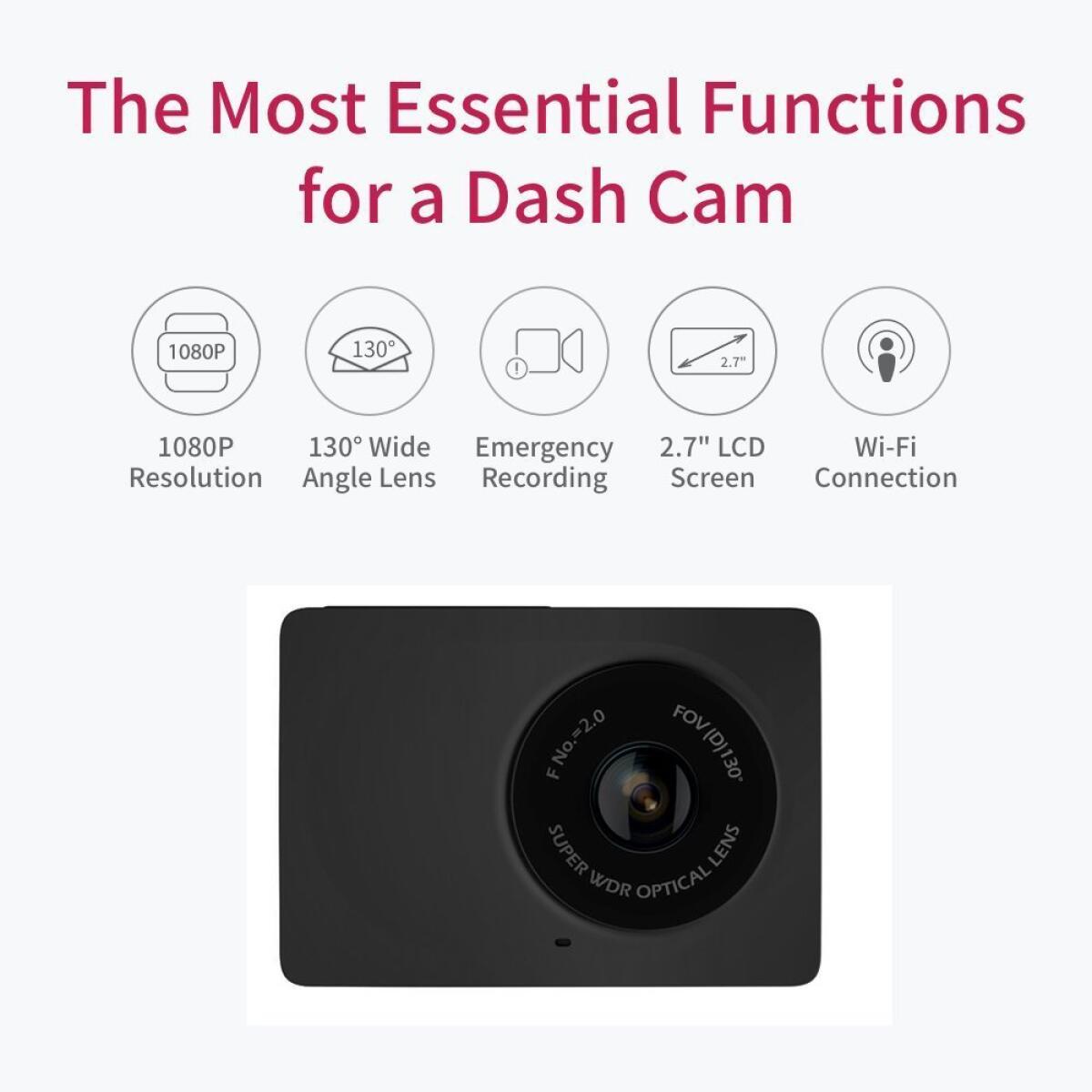 Codice sconto per comprare Yi Dash Camera a 27,49 euro su Amazon - 