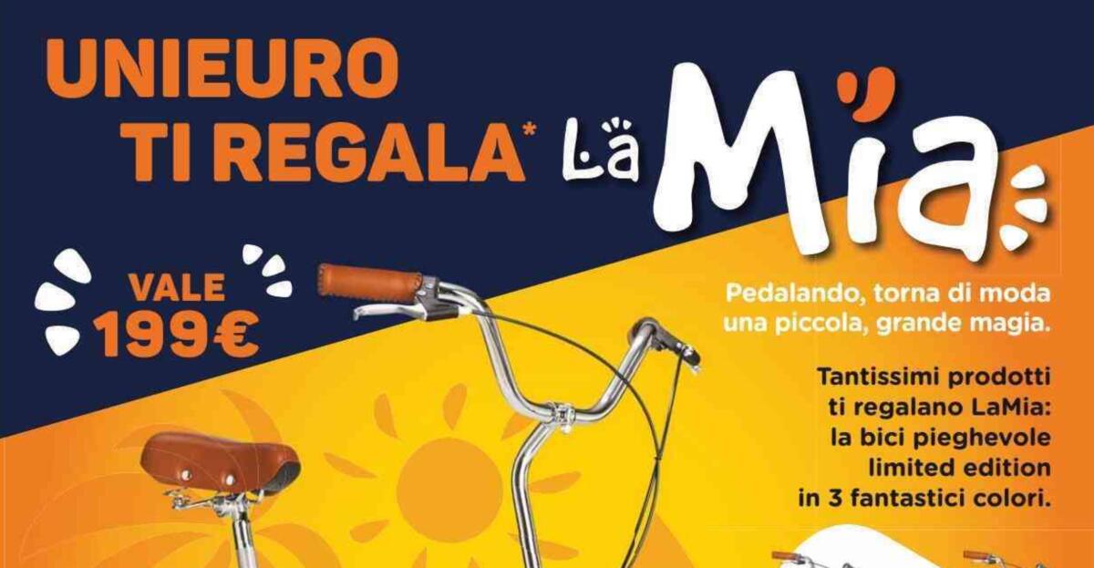 Unieuro ti regala la Bici nel Volantino valido fino a Luglio - 