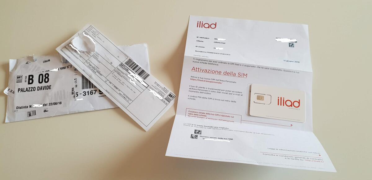 Con immensa felicità vi annuncio che la SIM ILIAD è ARRIVATA - 