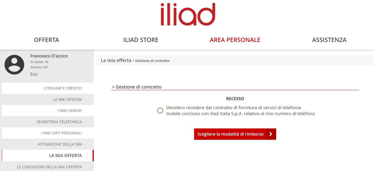 Come fare il Recesso da iliad: Via Web o inviando il Modulo - 
