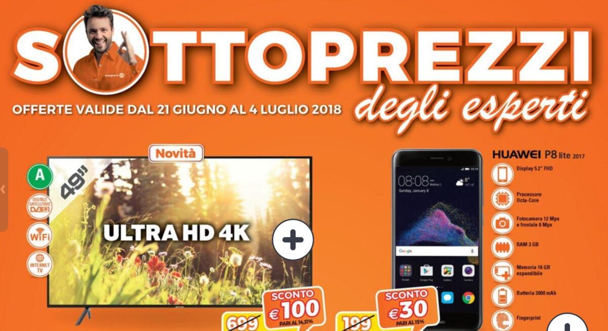 Volantino SOTTOPREZZI degli Esperti da EXPERT fino al 4 Luglio 2018 - 