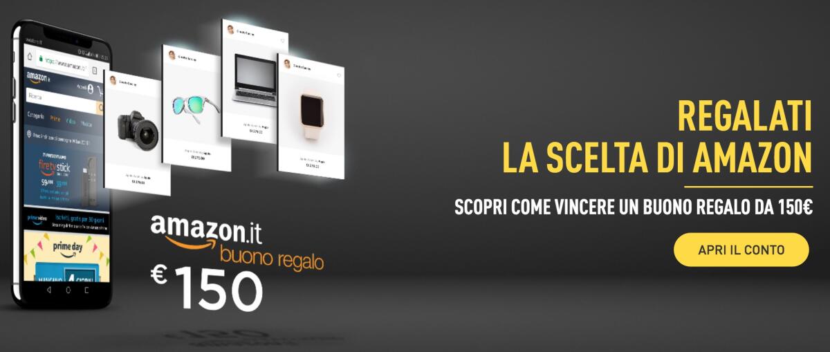 Conto Corrente CheBanca! Regala 150€ Di Buono Amazon - 