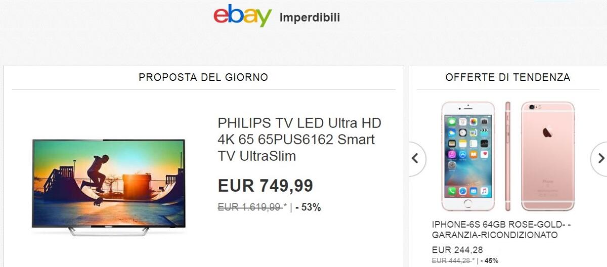 A Luglio ritornano gli sconti IMPERDIBILI di eBay. Quanti prodotti scontati - 