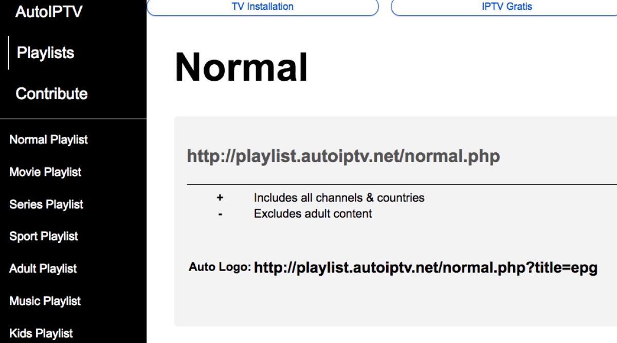 Liste M3U IPTV Gratis Su AutoIPTV - 