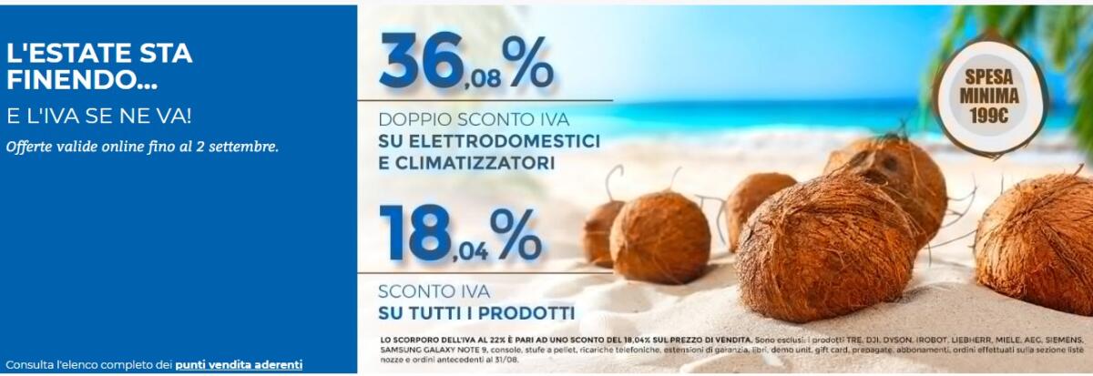 Incredibile #NOIVA di Unieuro nel Weekend su (quasi) tutto il Catalogo - 