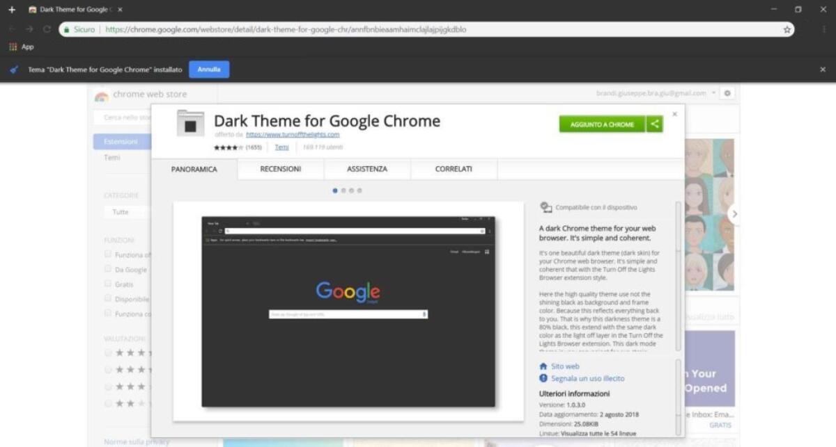 Come Attivare Il Tema Scuro (Dark Mode) su Google Chrome - 