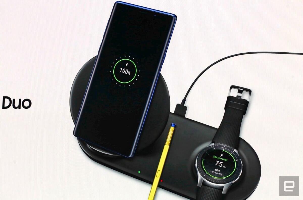 Samsung Wireless Charger Duo: Base di ricarica per smartphone e smartwatch insieme - 