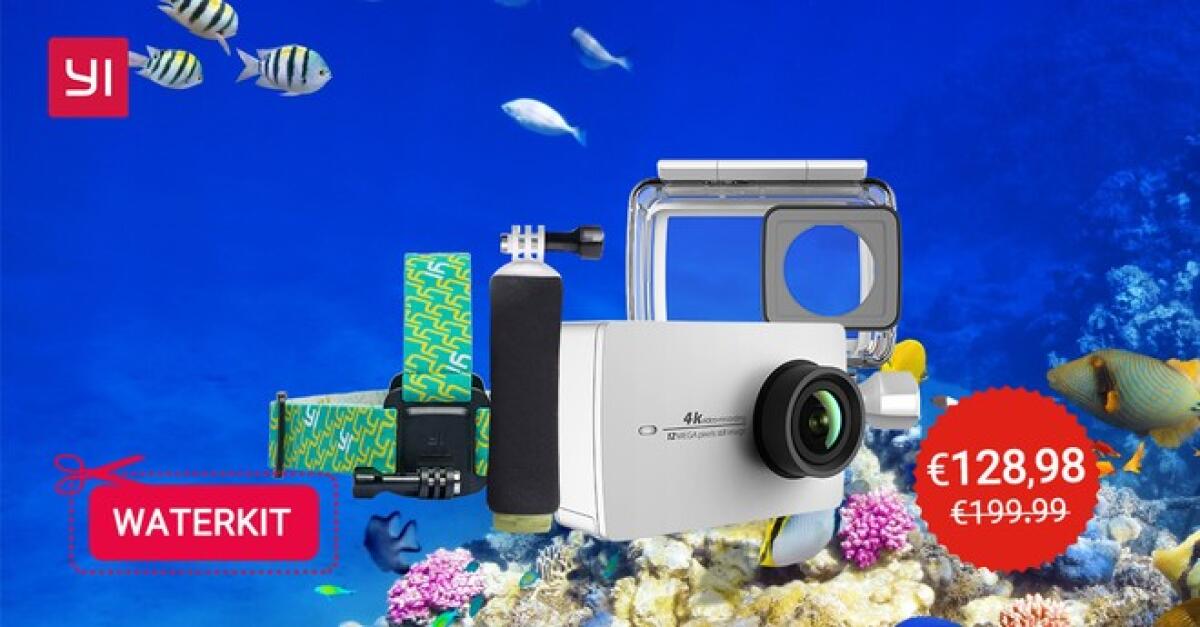 OFFERTA Yi 4K + Custodia Subacquea + Altri Accessori A 128 Euro | Miglior Prezzo - 