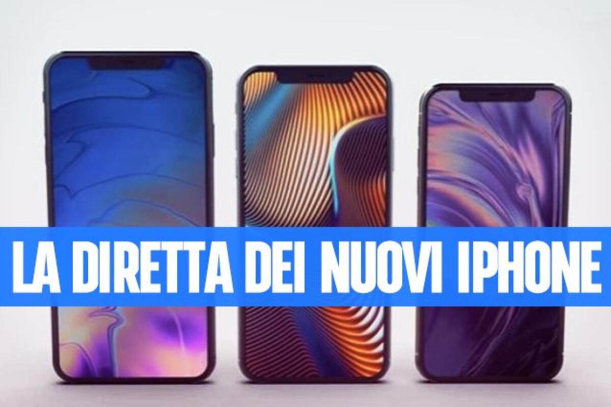 Diretta Streaming Presentazione iPhone XS, iPhone XS Max e iPhone XC - 