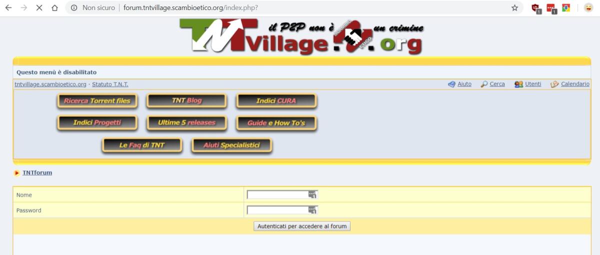 TNTVillage chiuso definitivamente. Addio ad uno dei portali Torrent Italiani migliori in assoluto - 
