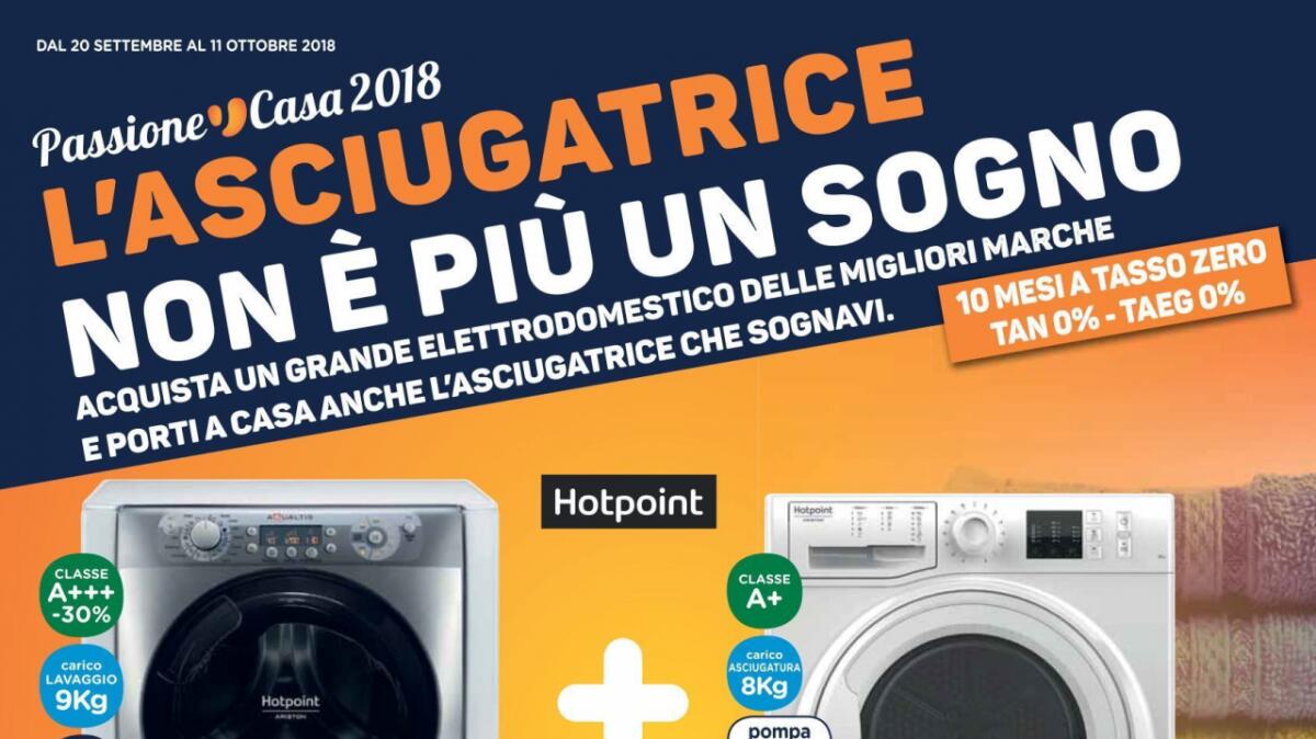 Volantino Unieuro L'ASCIUGATRICE NON E' PIU' UN SOGNO fino all'11 ottobre 2018 - 