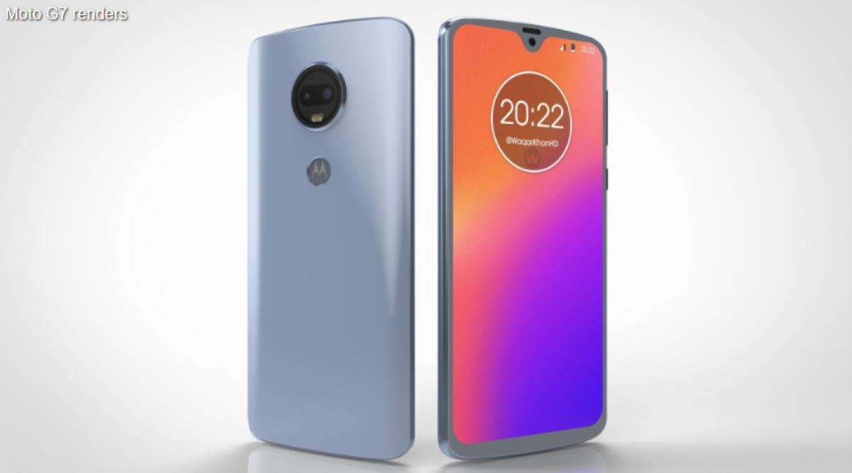 Render Motorola Moto G7: Notch piccolo e molto bello - 
