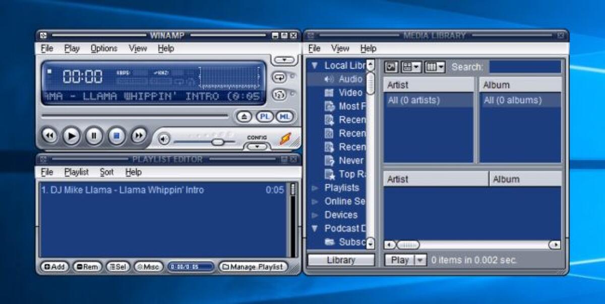 Arriva WinAmp 5.8 con pieno supporto a Windows 10 - 