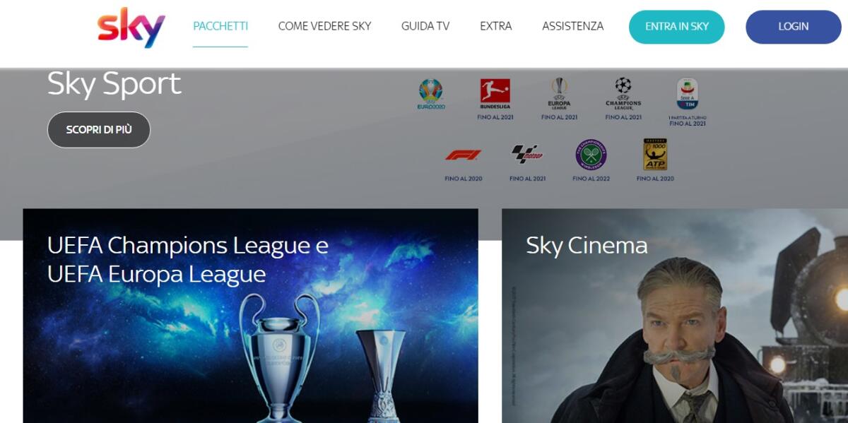 Abbonamento SKY a 24,90€ con Champions League, Serie A ed Europa League inclusa - 