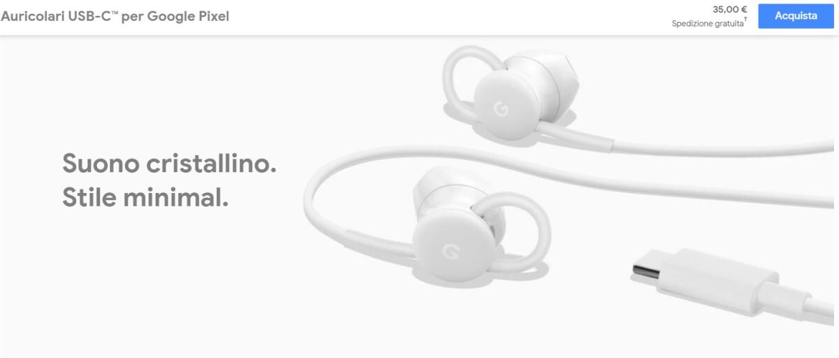 Ecco le migliori Cuffie USB Type-C. Costano 35 euro e sono di Google - 