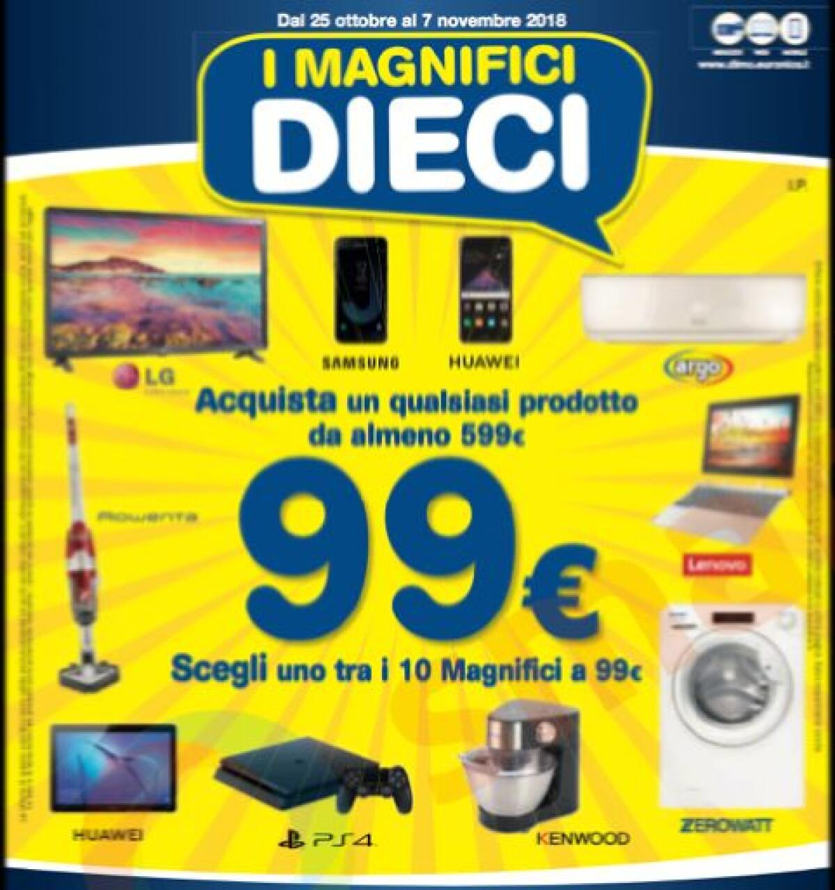 Euronics lancia I MAGNIFICI 10: PS4 a 99€ e molto altro - 