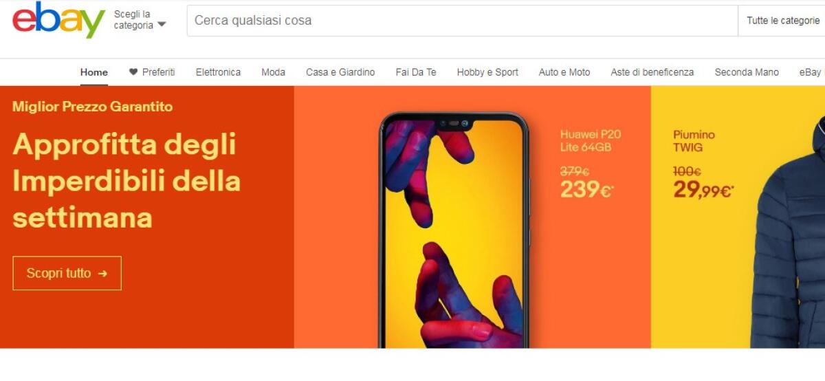 Su eBay per tutto il weekend le offerte sono IMPERDIBILI - 