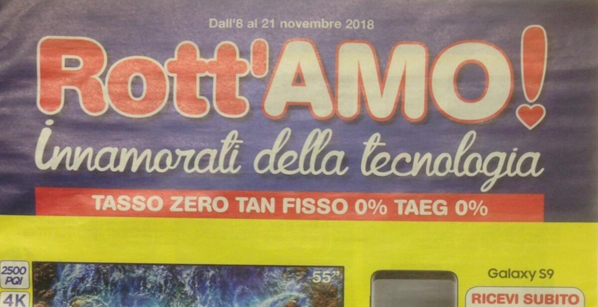 Volantino Euronics Rott'AMO [8-21 novembre 2018] - 