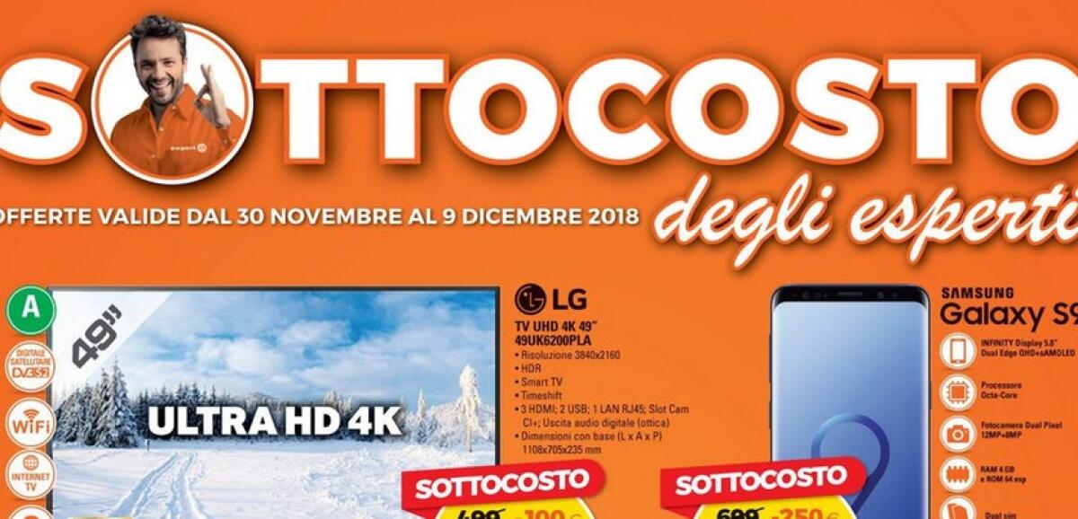 Expert lancia il SOTTOCOSTO flash fino al 9 dicembre - 