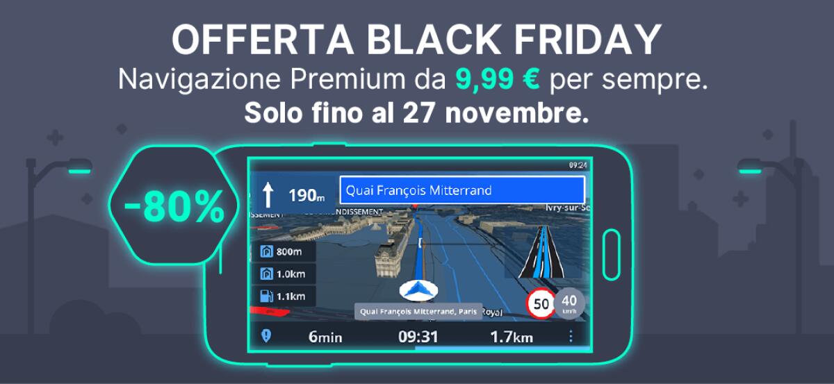 Black Friday 2018 Sygic: Prezzi da solo 9,99 euro - 