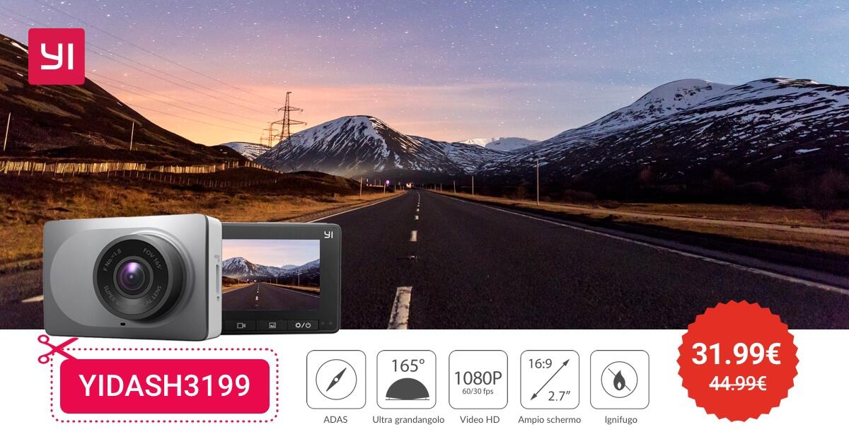 Black Friday 2018: YI Dash Camera Smart a soli 31.99 euro - 