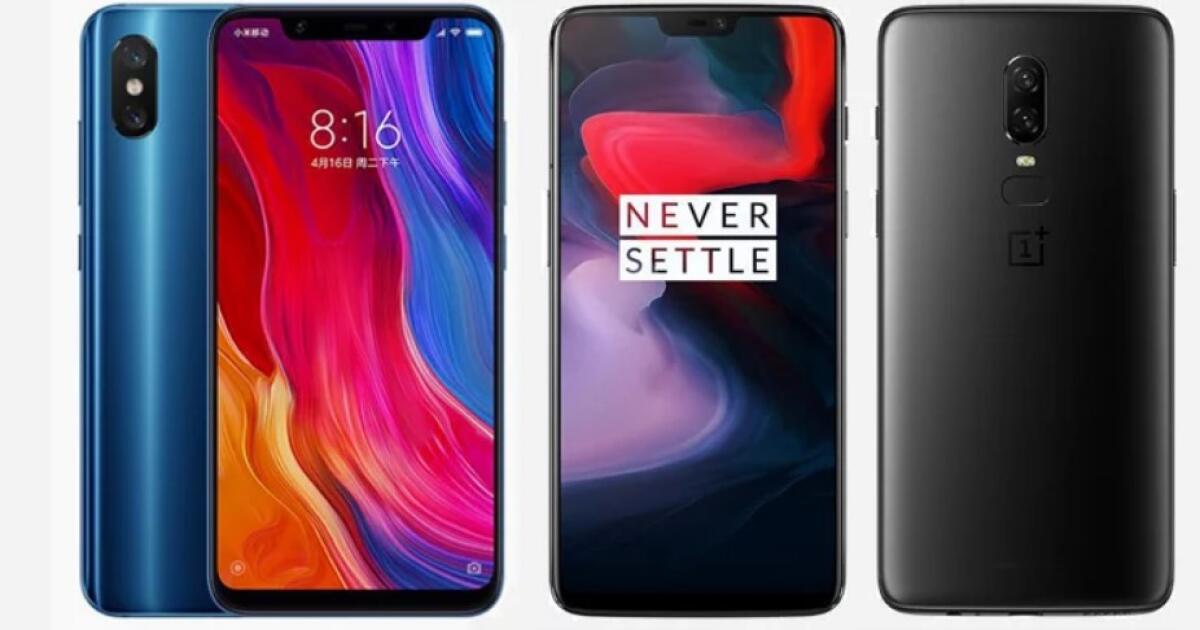 Xiaomi Mi 8 (280€) e OnePlus 6 (347€) in super Offerta con questi codici sconto - 