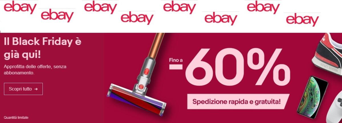 Black Friday 2018 eBay: Ecco le migliori offerte [In aggiornamento] - 