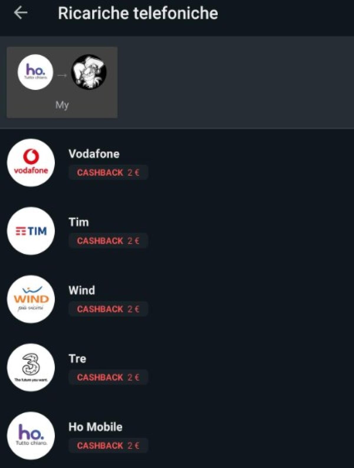 Satispay permetterà di ricaricare SIM Ho. Mobile: Cashback 2€ ed 1% - 