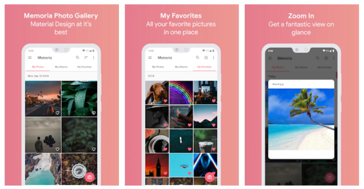 QuickPic vi manca? Provate Memoria - Photo Gallery. Galleria minimale per Android - 