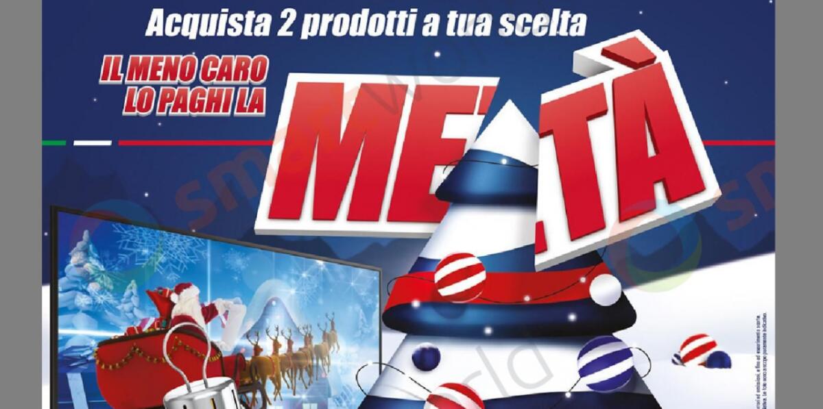Volantino Trony Natale 2018: IL MENO CARO LO PAGHI LA META' - 