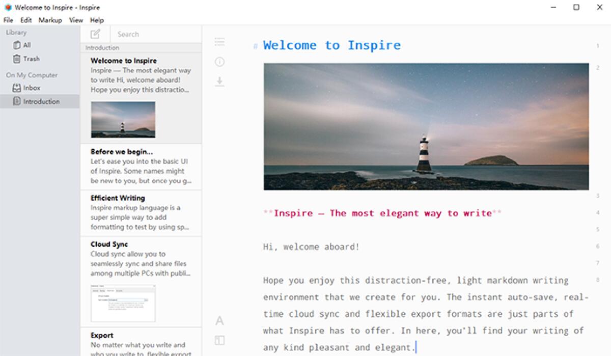 Scrivere al Computer senza distrazioni con Inspire - 