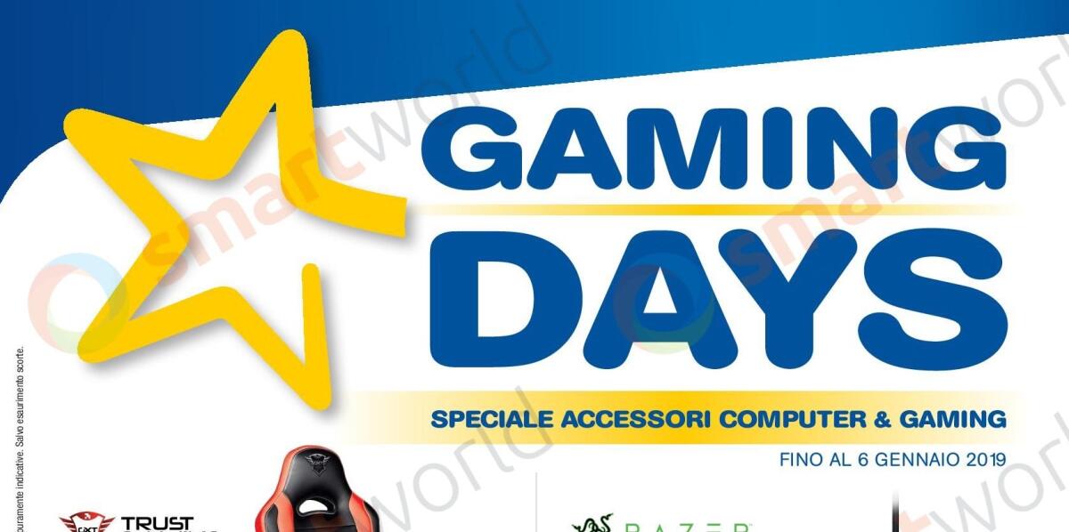 Euronics lancia i GAMING DAYS fino al 6 gennaio - 
