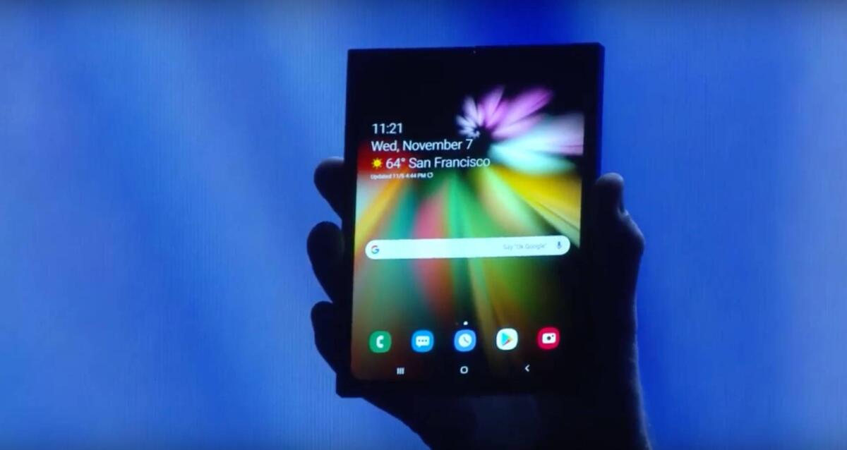 Samsung derubata della tecnologia dello smartphone pieghevole - 