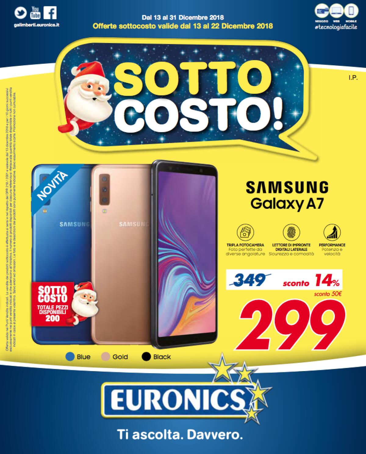 Da Euronics arriva il SOTTOCOSTO dal 13 al 22 dicembre - 